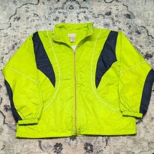 ⚡️ Vintage-Y2K Neon Color-Block Windbreaker | Studio Works | Women’s L